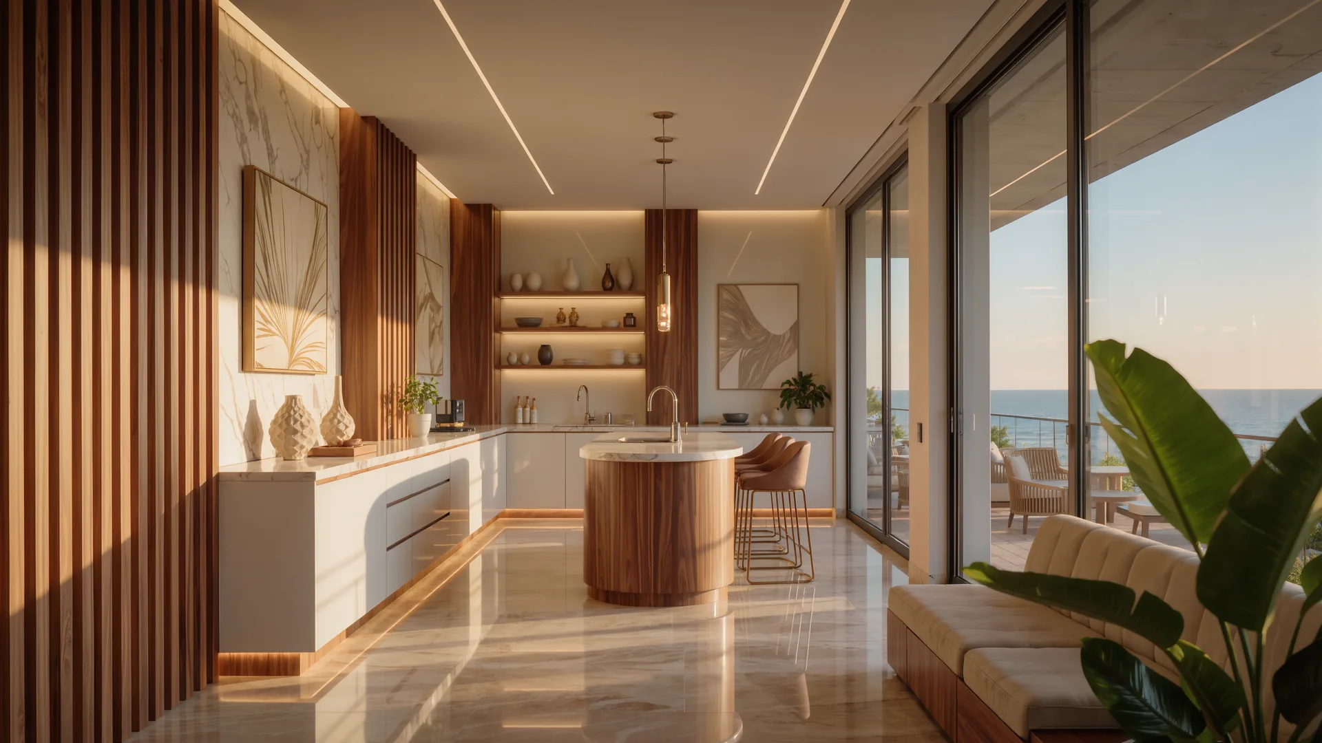Modern dental clinic interior in white and wood with spotless surfaces